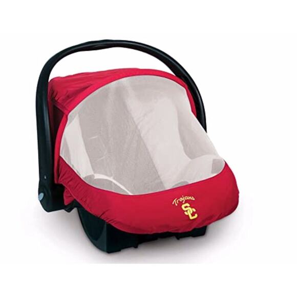 USC Trojans NCAA Cozy Cover Combo Pack Sun/Bug & Lightweight Car Seat Covers - Picture 4 of 6